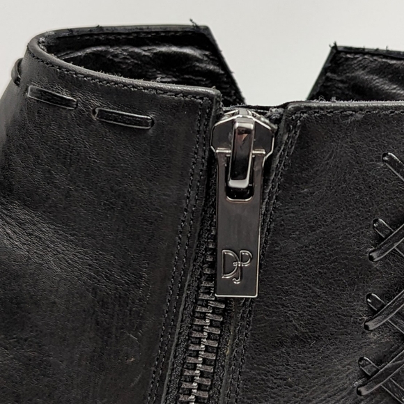 Donald J. Pliner Bowery Chelsea Bootie Whipstitched Calf Leather Black size 8.5 - Picture 10 of 15